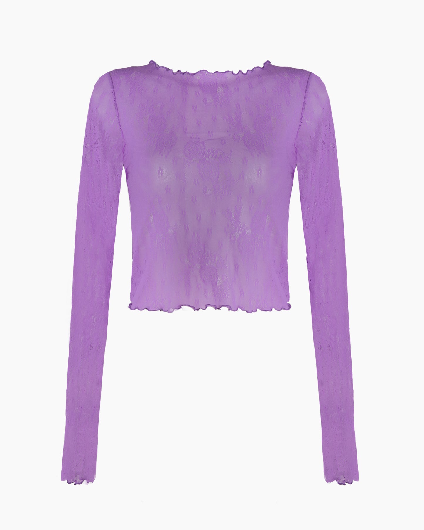 AURA LACE TOP - Iris Lilac