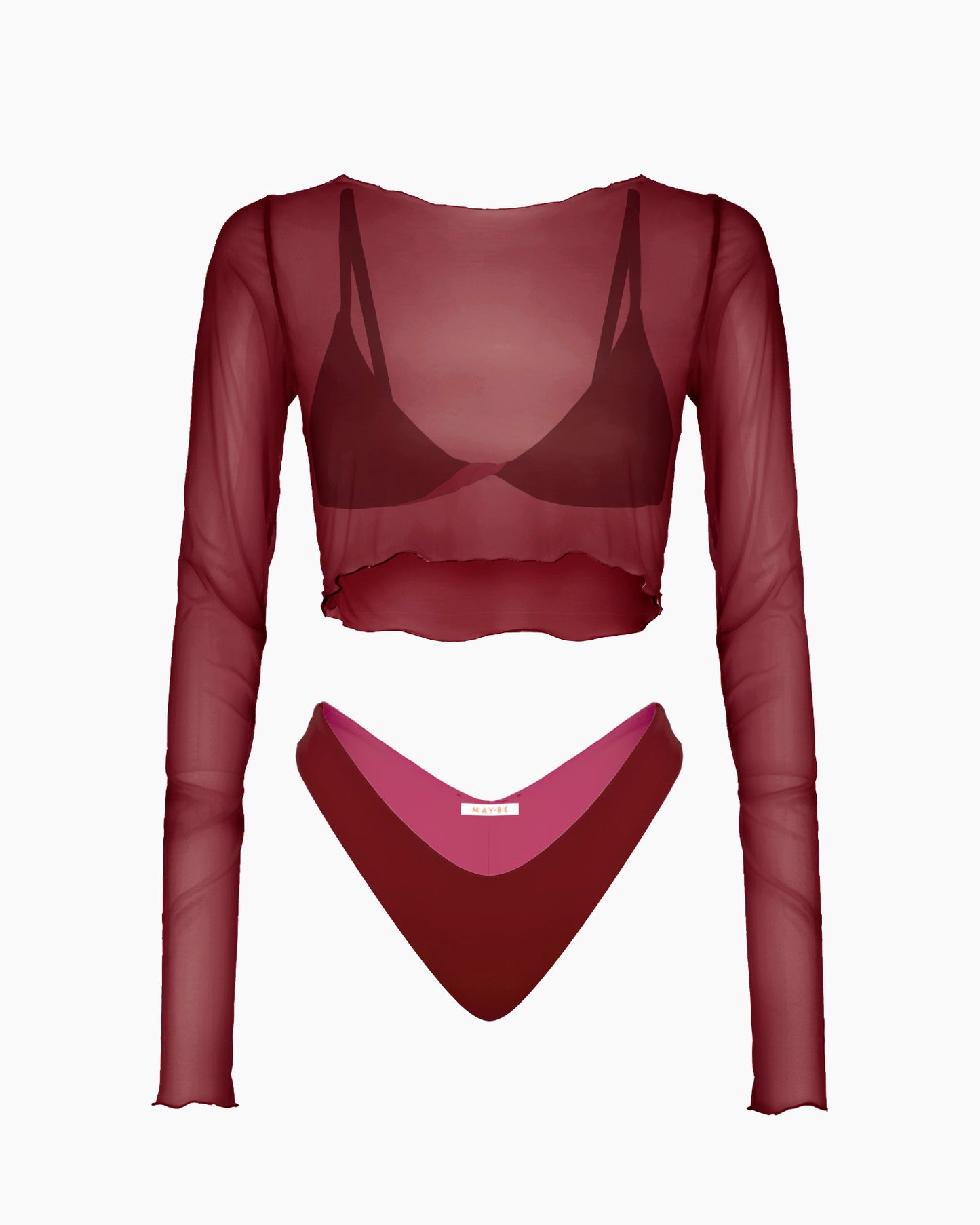 NEREA METI SET - Burgundy & Lipstick