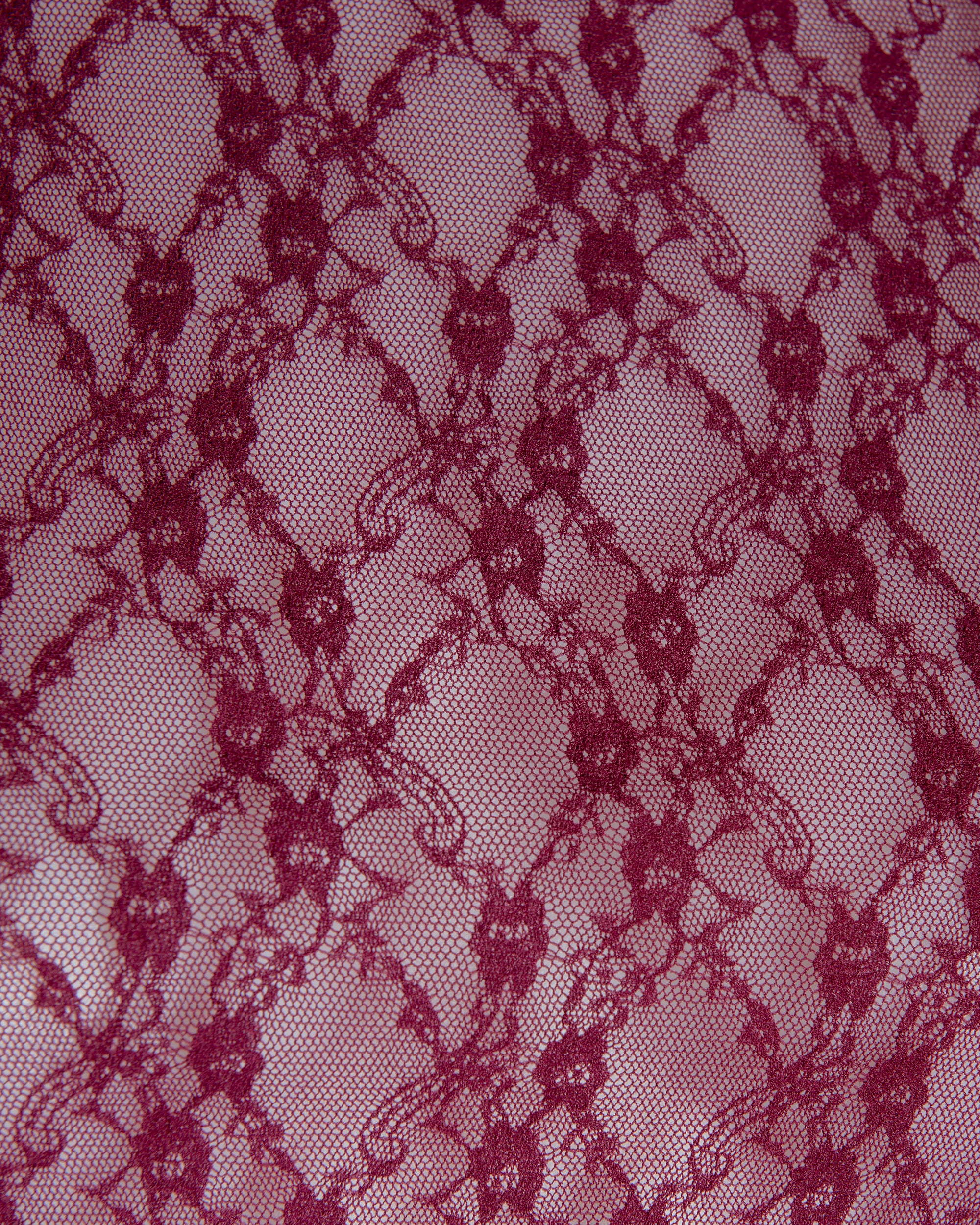 AURA LACE TOP - Modica/Bordeaux