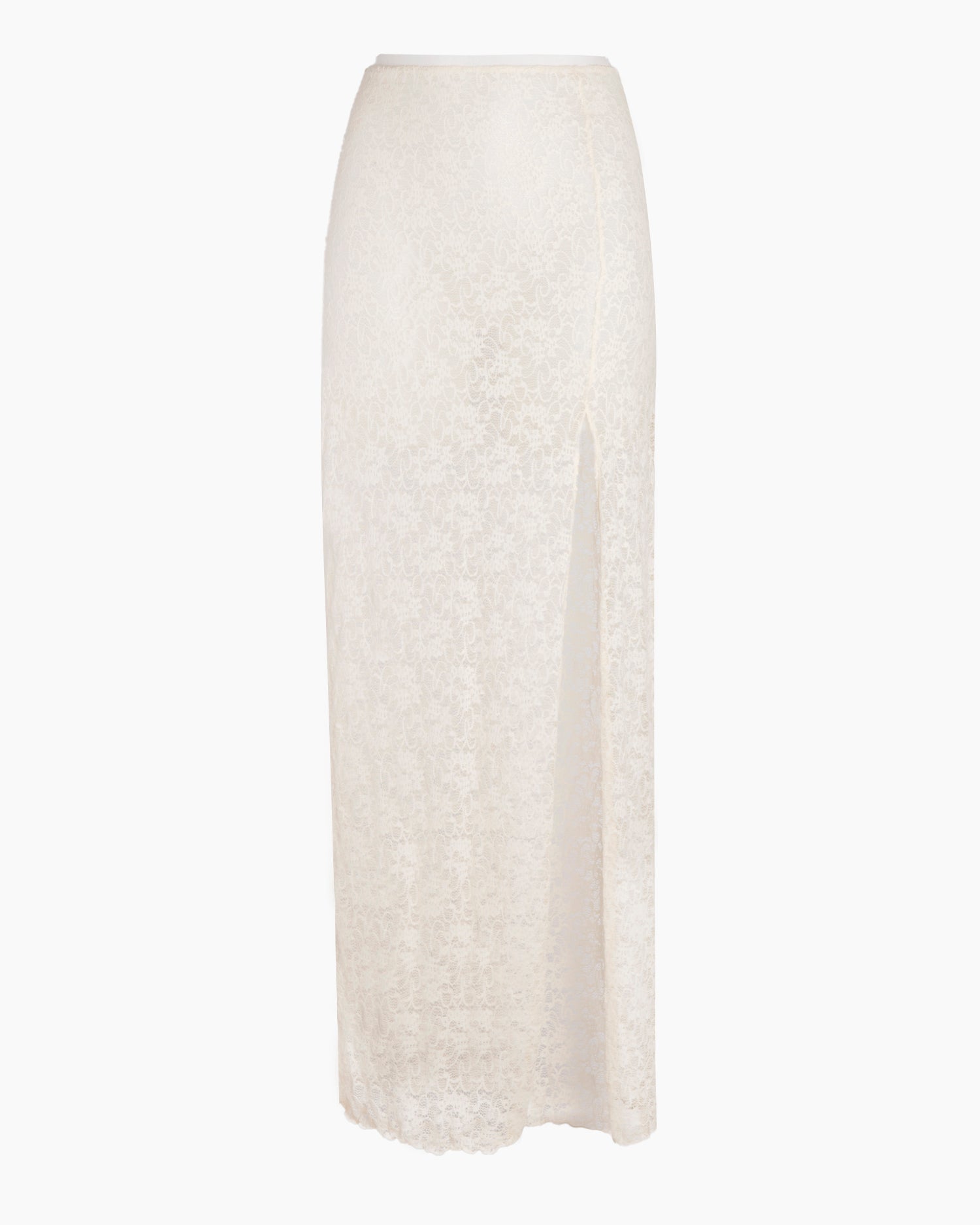 AURA LACE SKIRT - Ivory