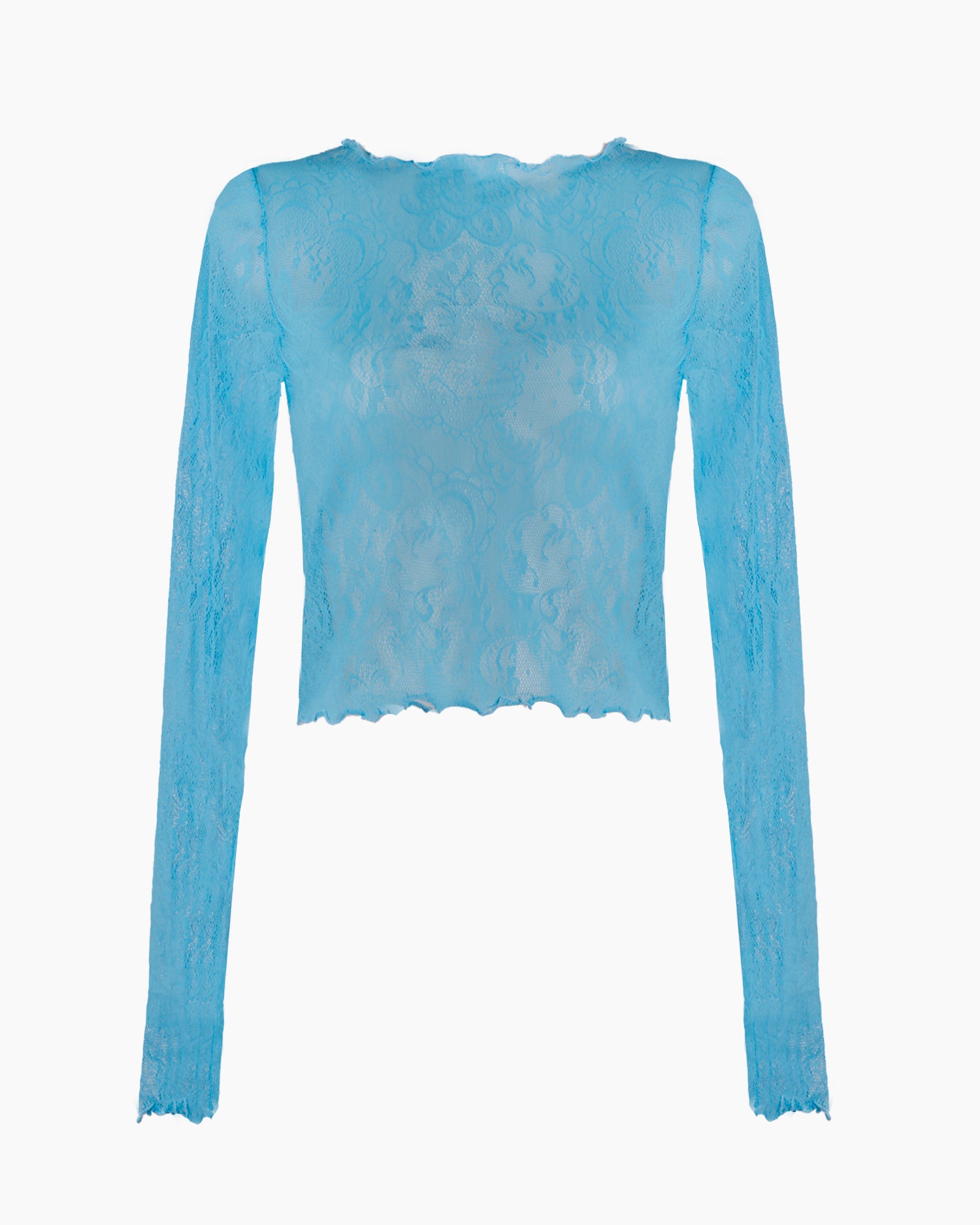 AURA LACE TOP - Sky Blue