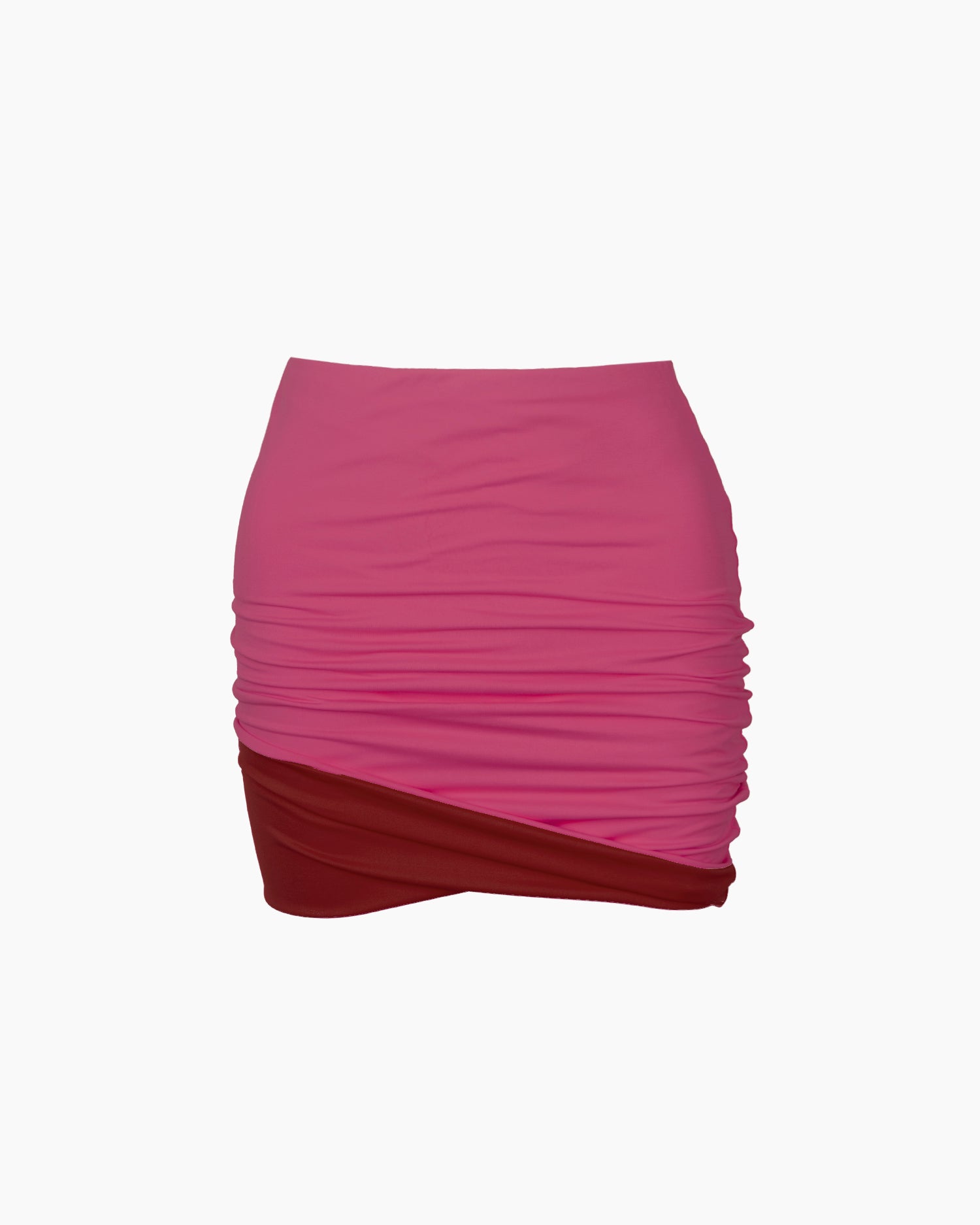 DEVA SKIRT - Burgundy & Lipstick