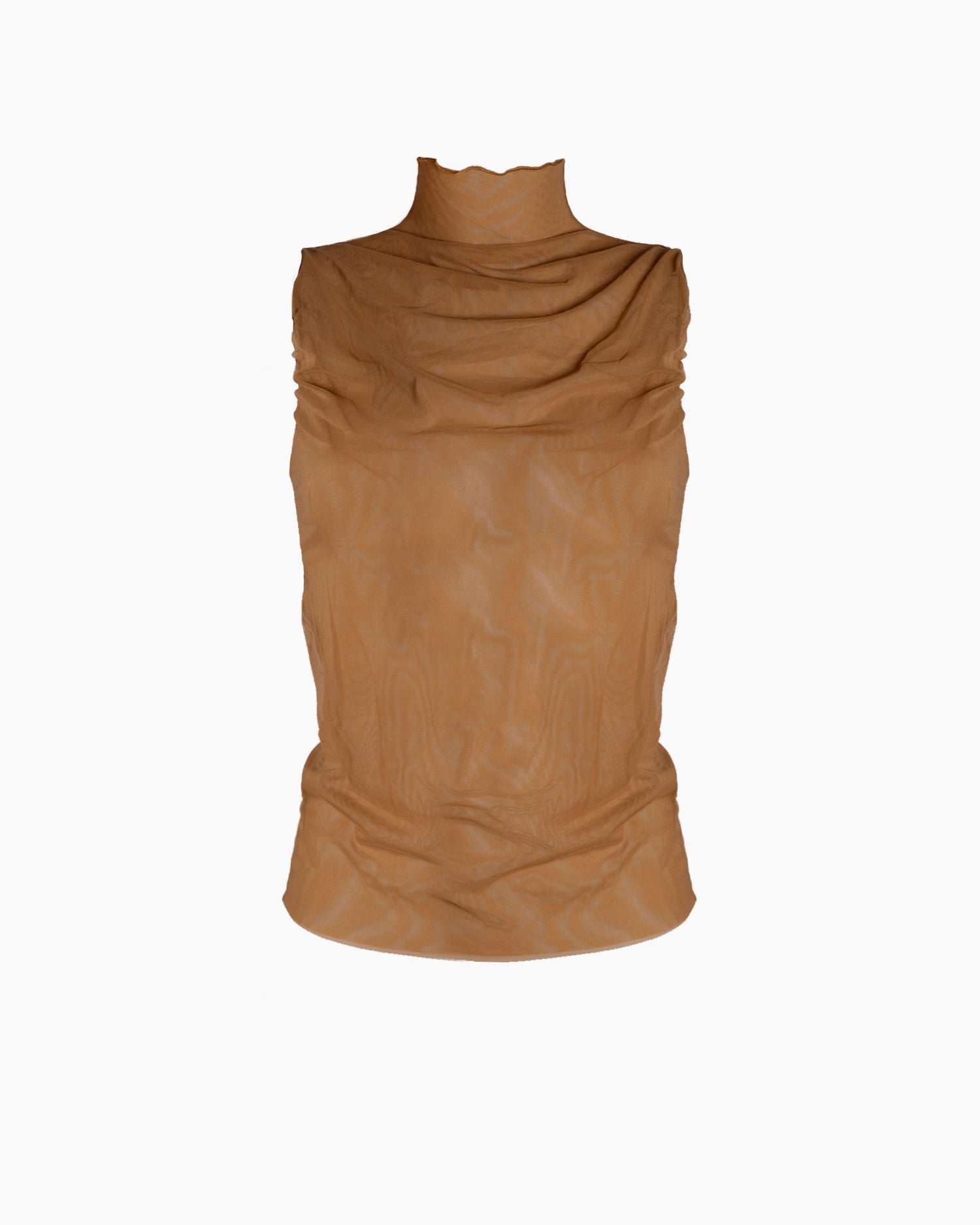 EBE MESH TOP - Cognac