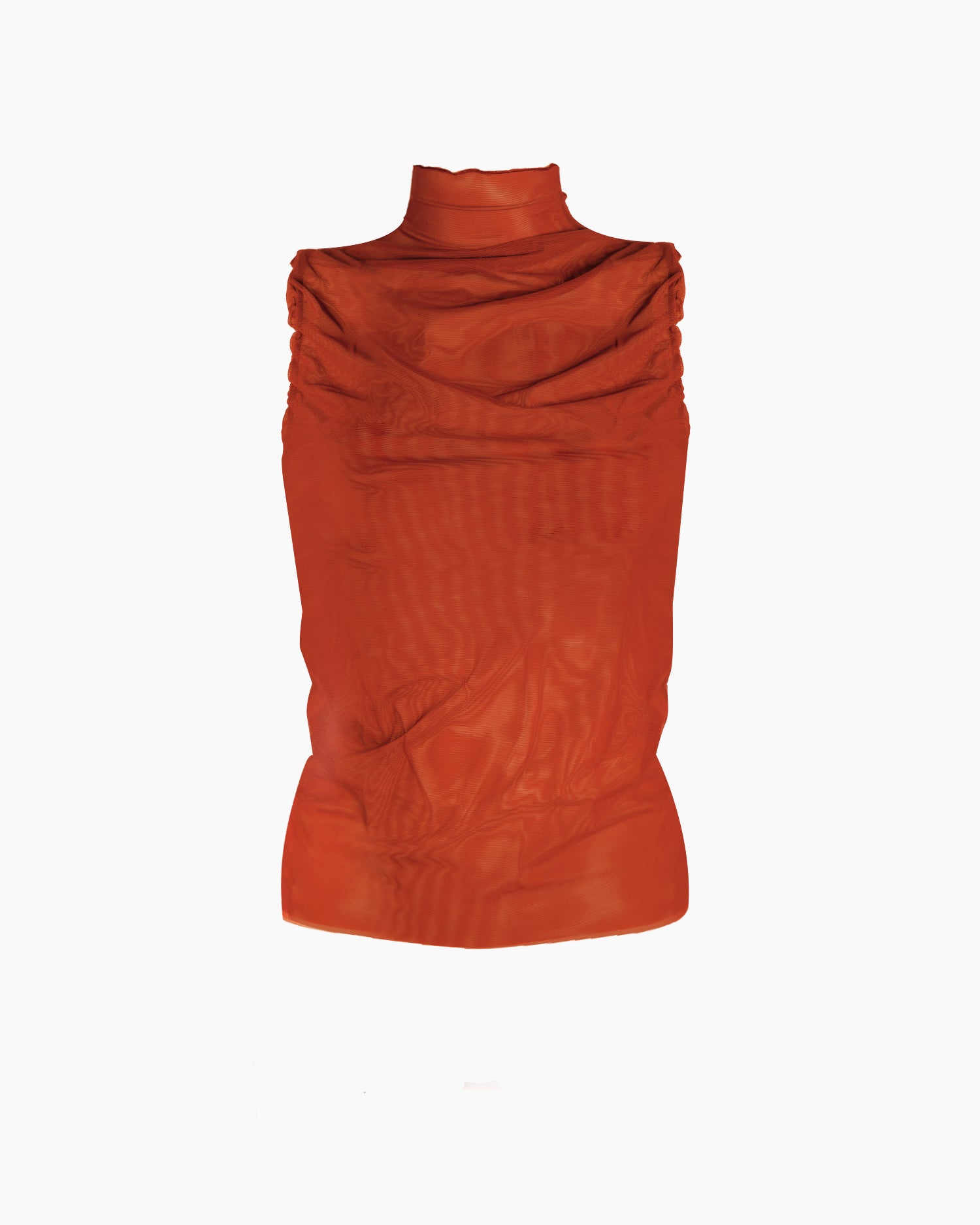 EBE MESH TOP - Terracotta