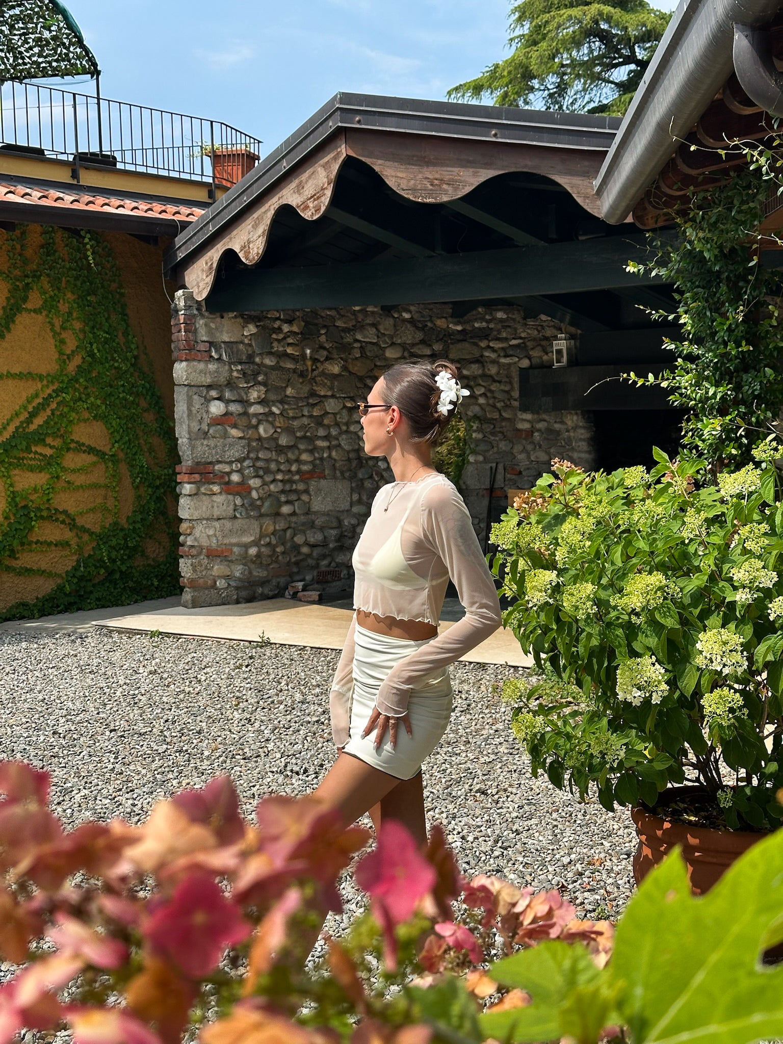 DEVA SKIRT - Jungle & Ivory