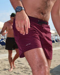 OCEAN SWIM SHORTS - Burgundy