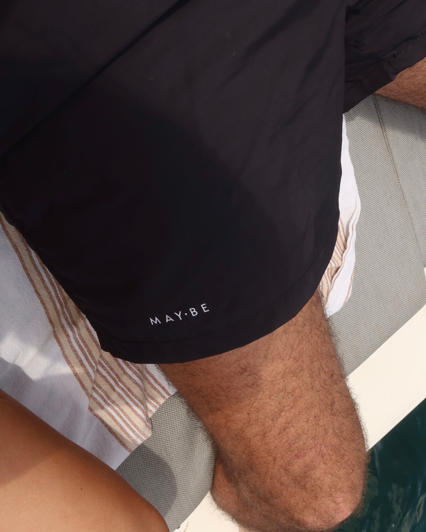 OCEAN SWIM SHORTS - BLACK