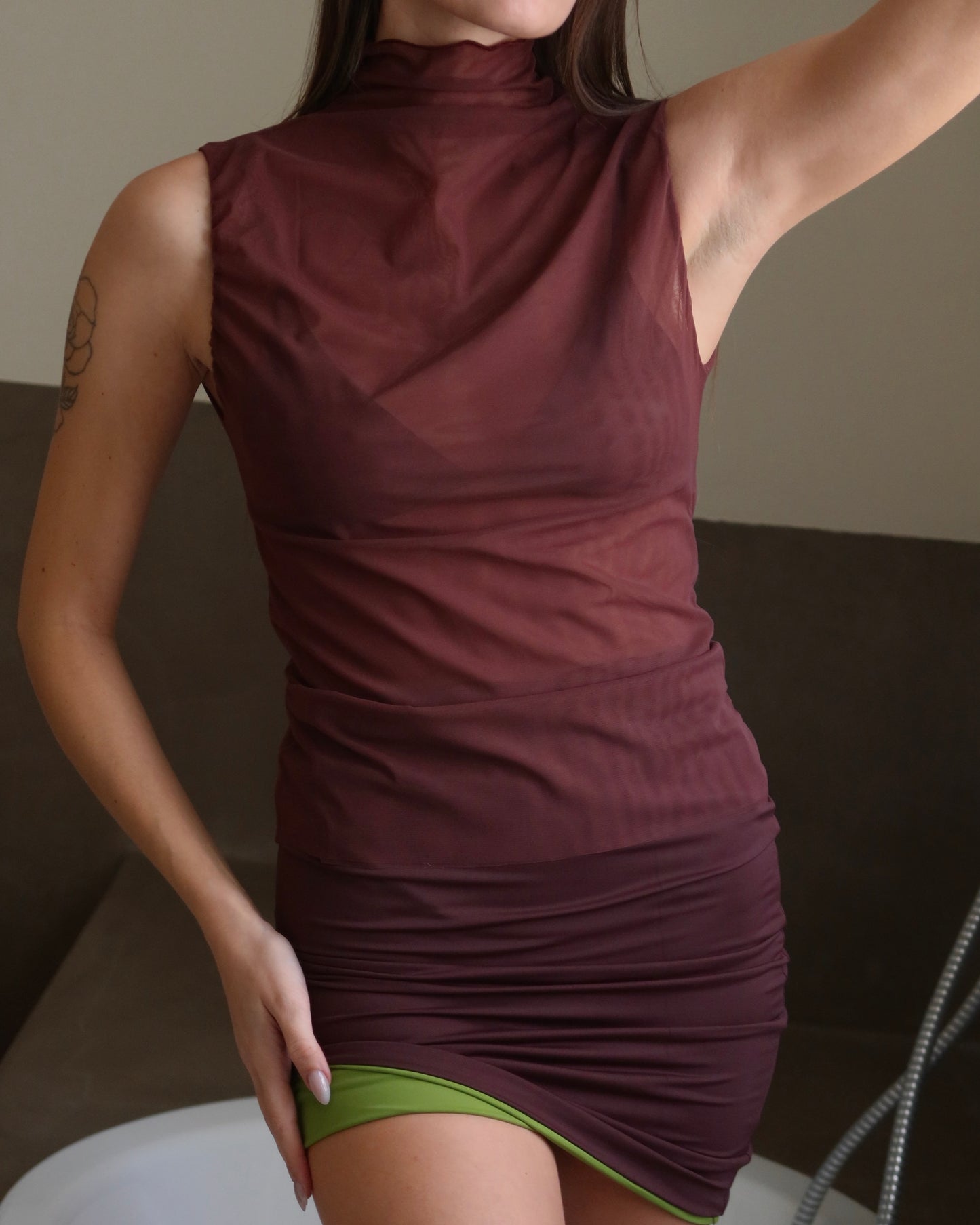 DEVA SKIRT - Modica & Avocado