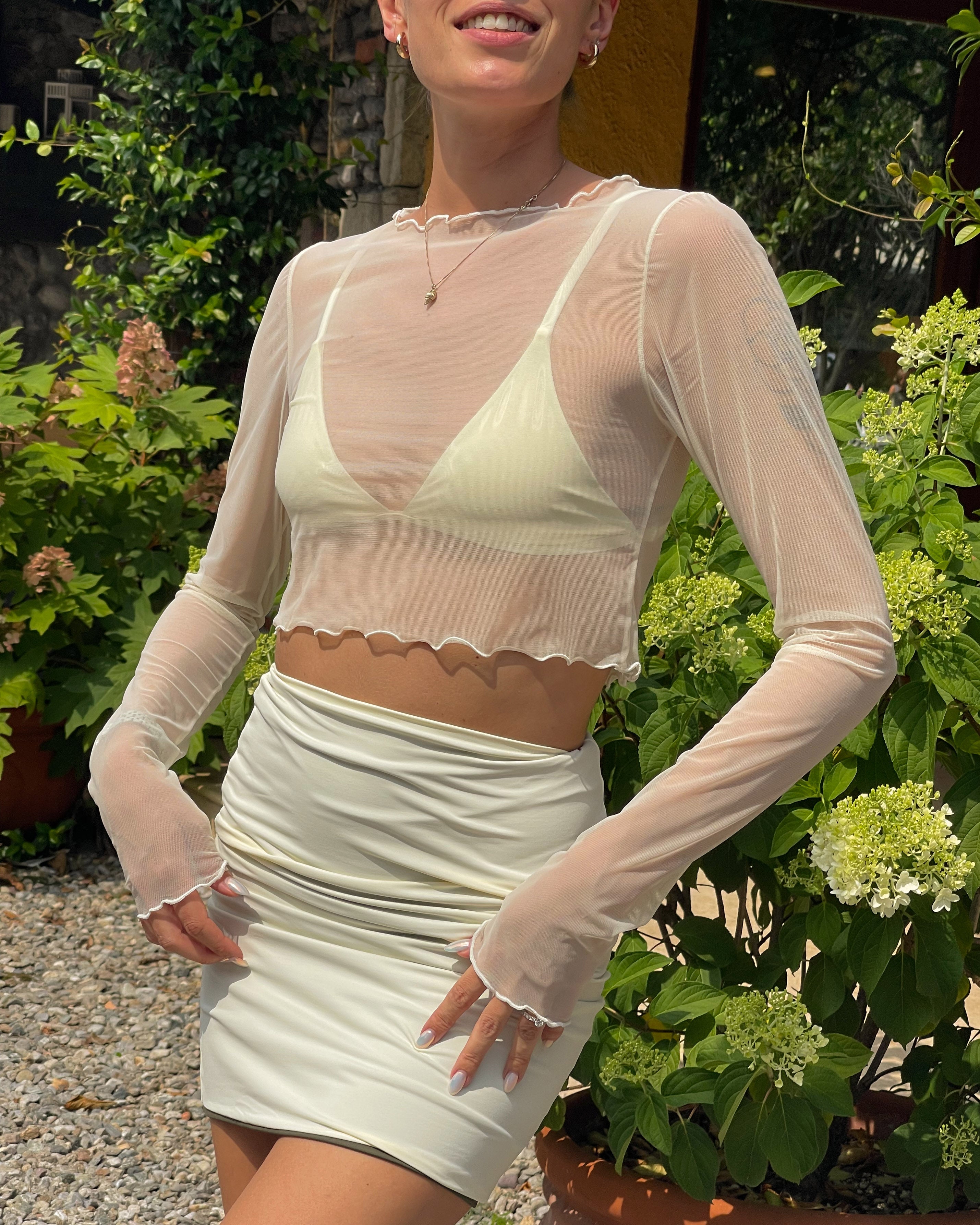 DEVA SKIRT - Jungle & Ivory