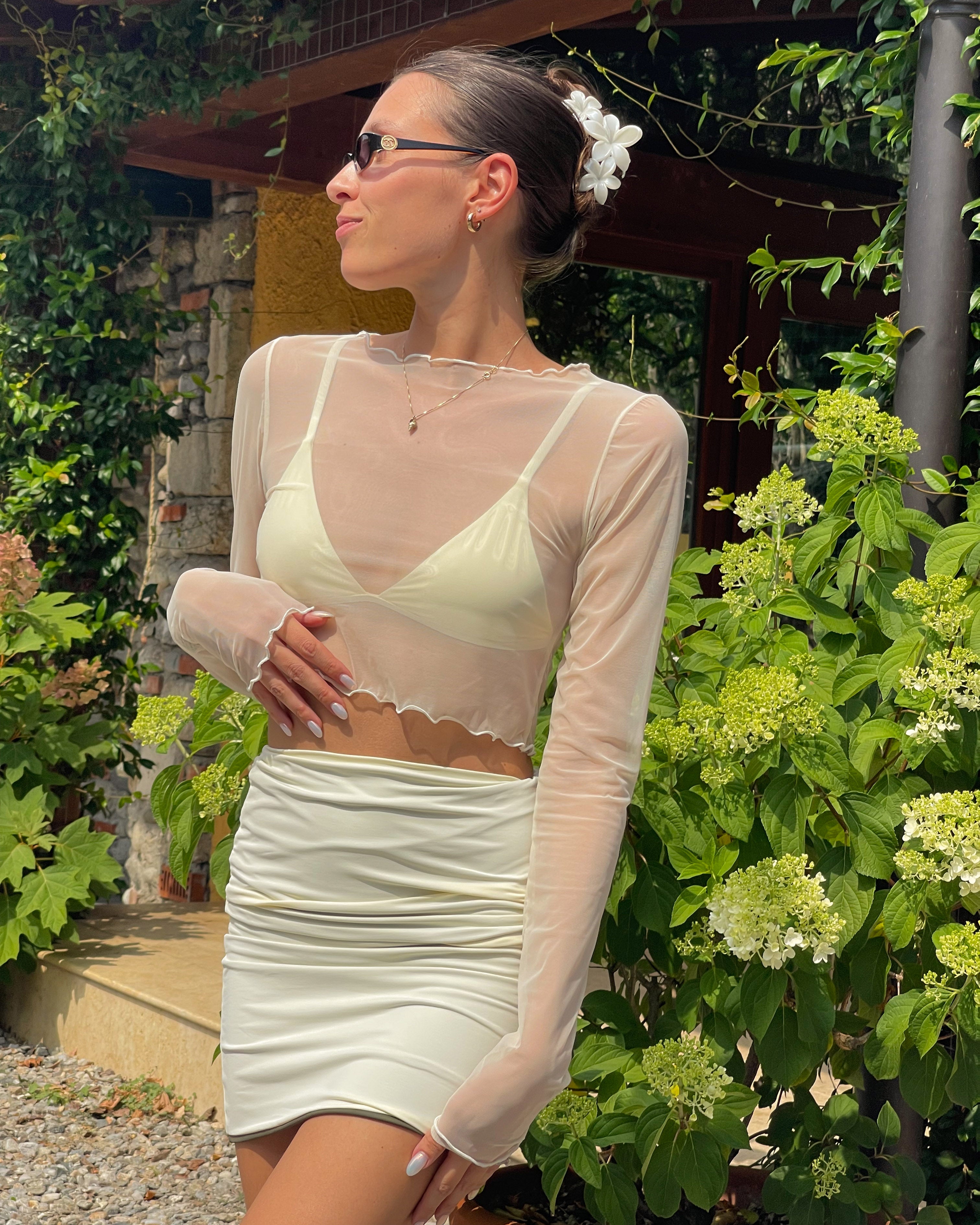 DEVA SKIRT - Jungle & Ivory