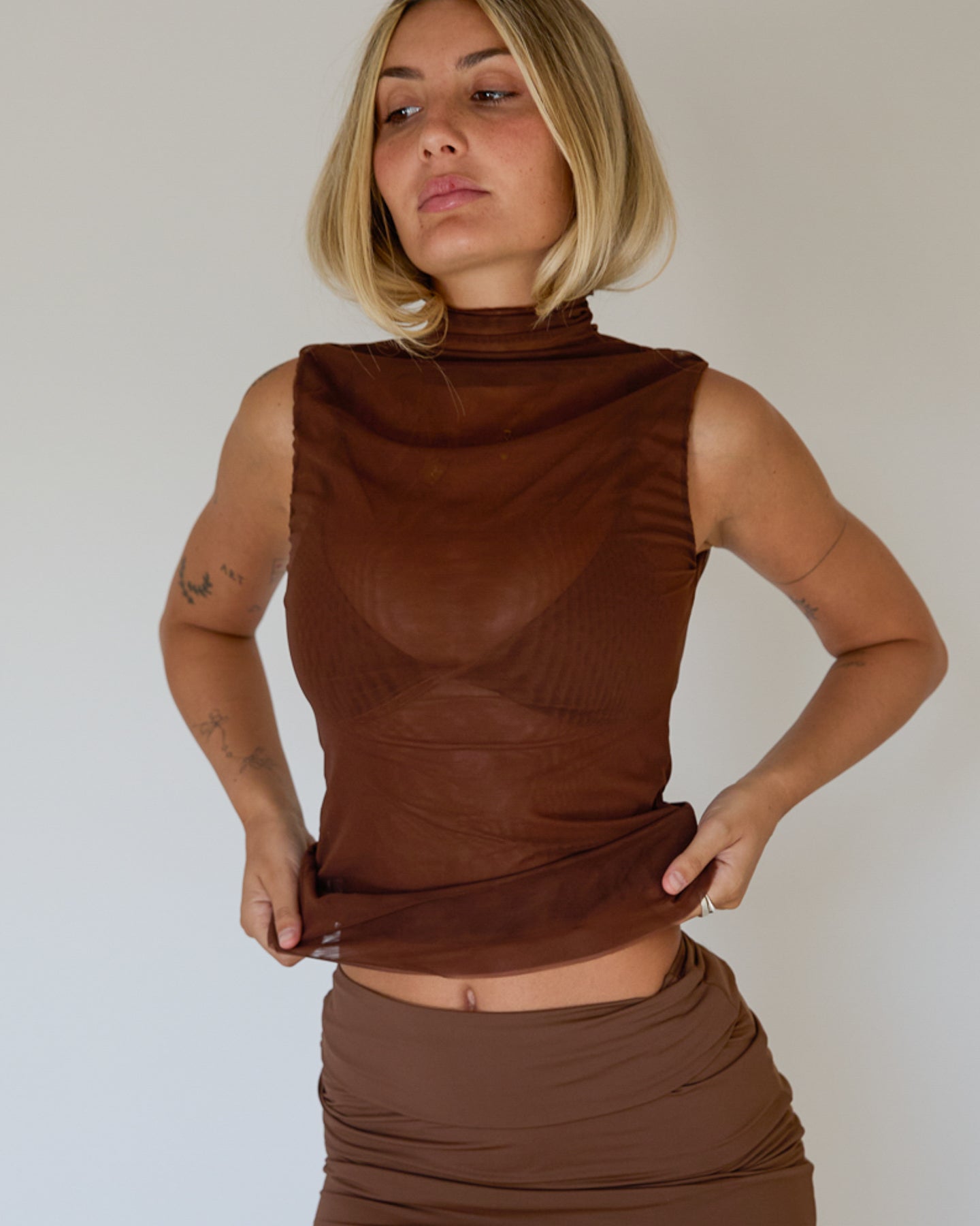 EBE MESH TOP - Cocco