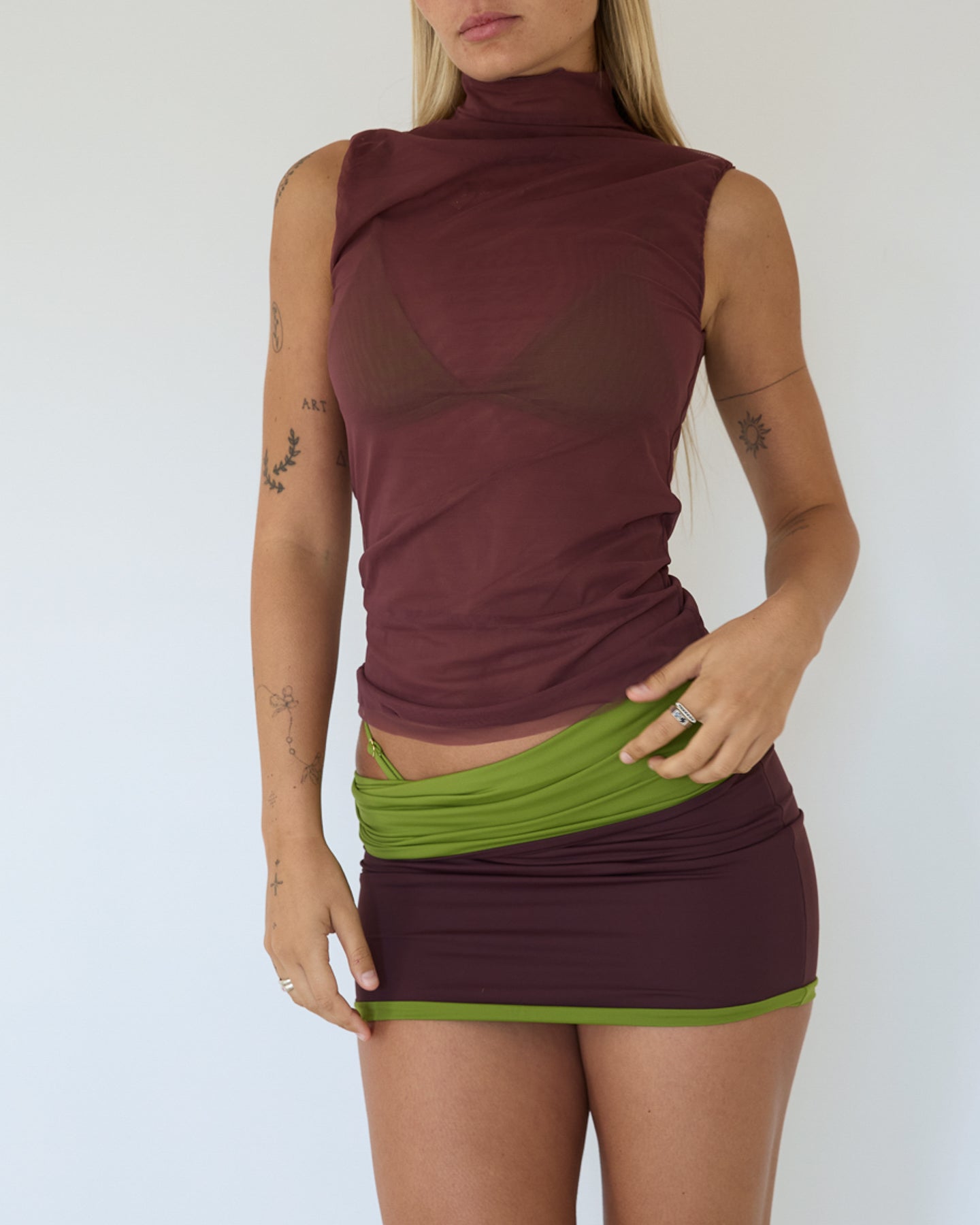 DEVA SKIRT - Modica & Avocado