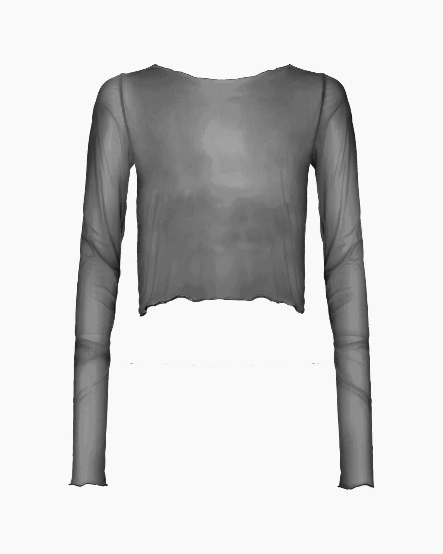 METI LONG MESH TOP - Iron