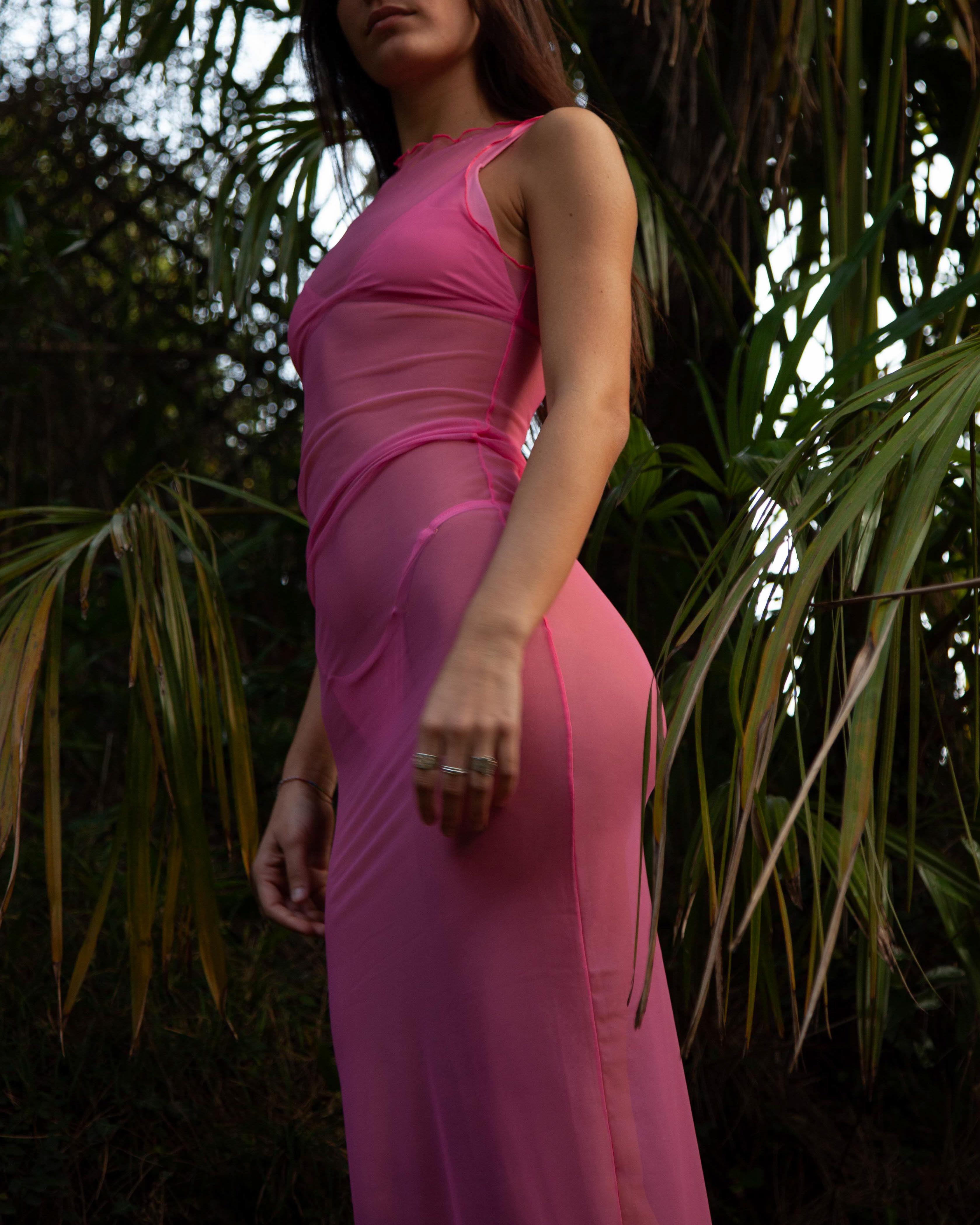 CALIPSO DRESS - Floral Pink