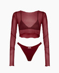NEFELI METI SET - Burgundy