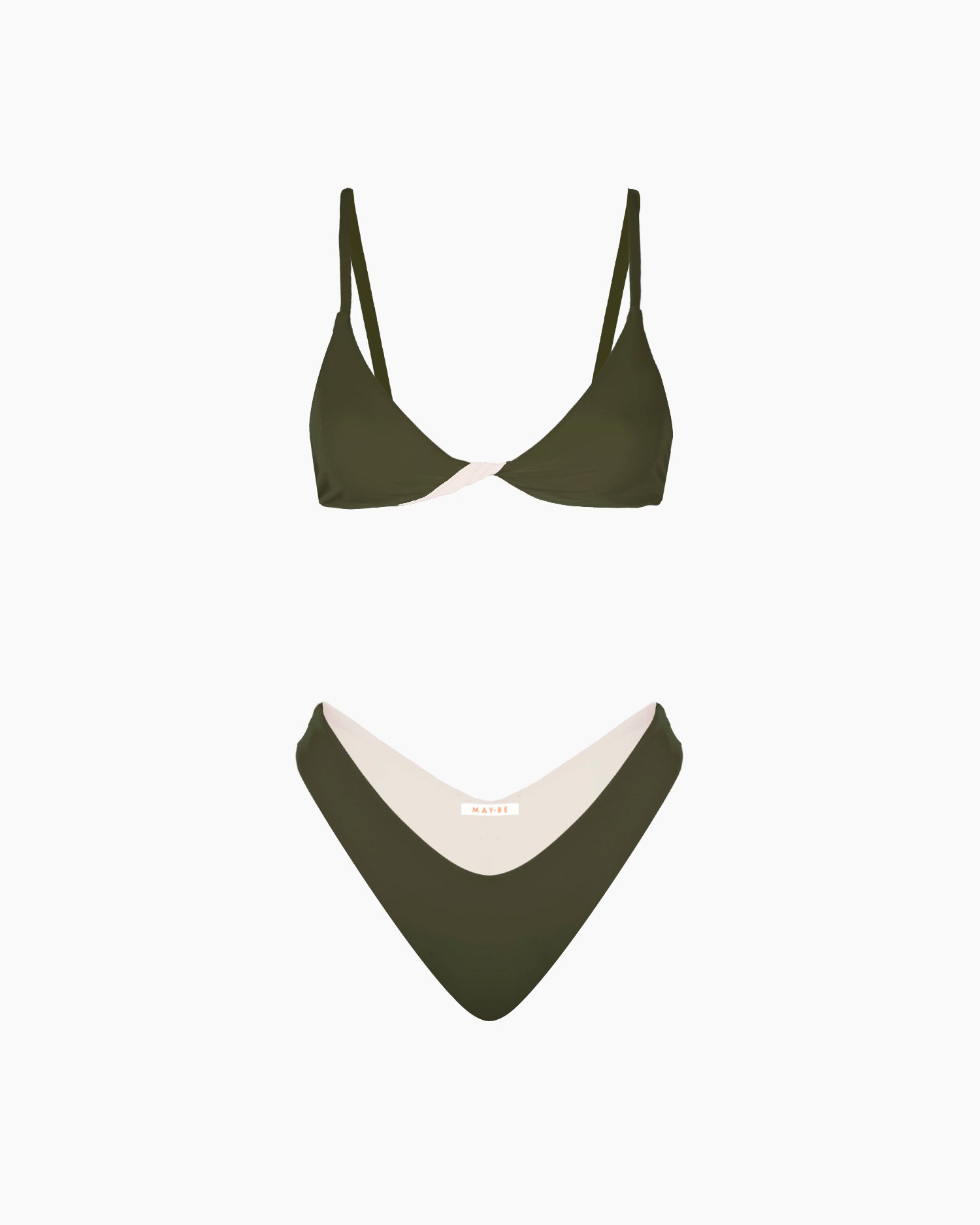 NEREA BIKINI - Jungle Green & Ivory