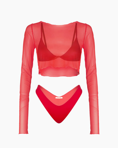 NEREA METI SET - CORAL RED